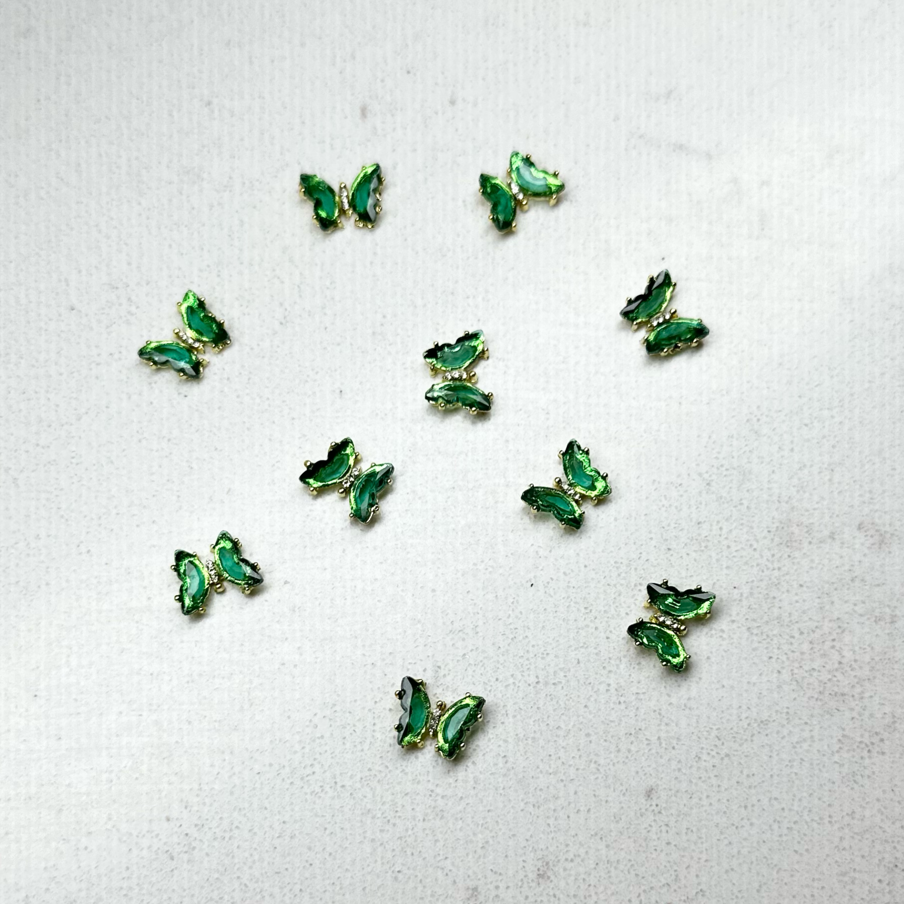 Glass Butterfly Charms