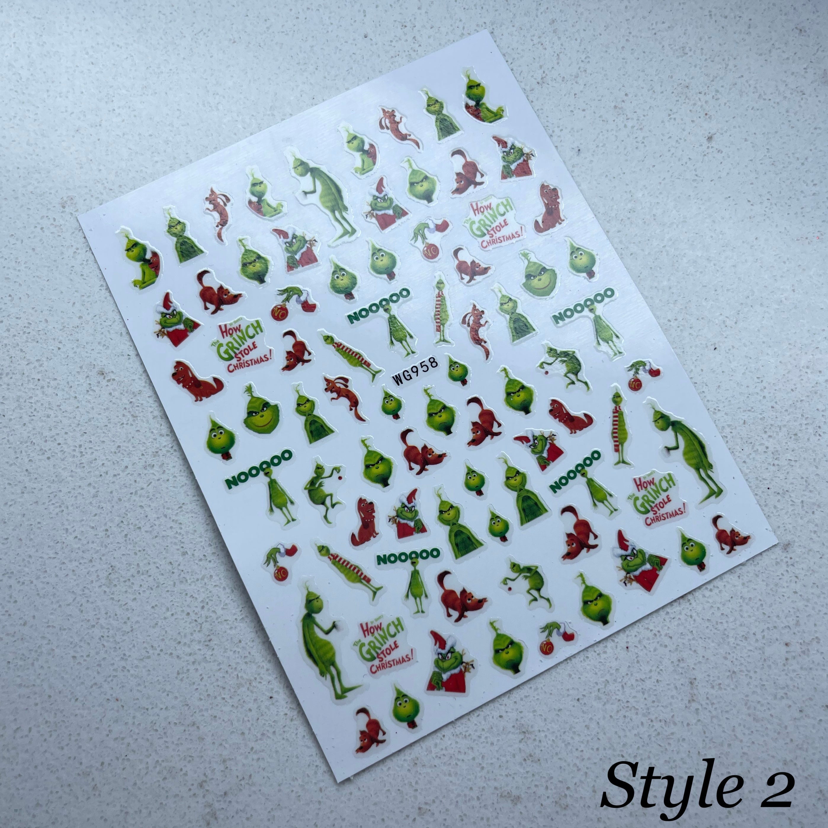 Grinch Stickers – Rocha Nails
