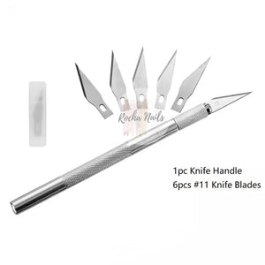 Metal Scalpel + Replacement Blades