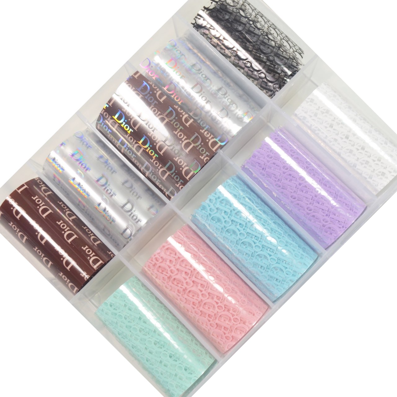 10 Colors Dior Nail Foils